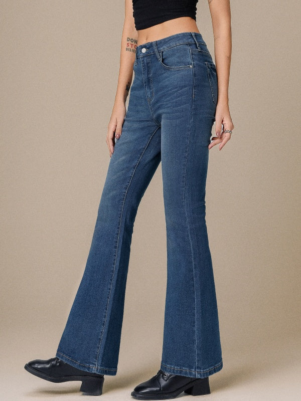 High Waisted Stretch Bootcut Flare Jeans