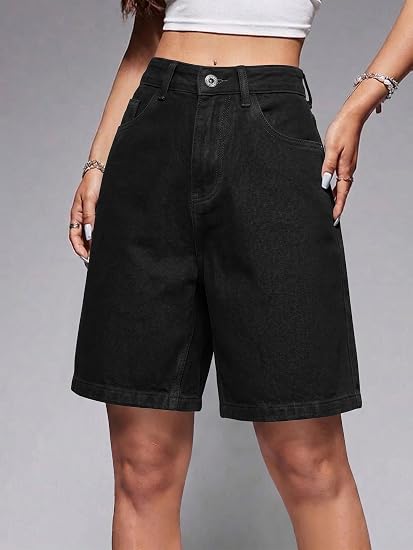 Women High Waisted Denim Jeans Shorts