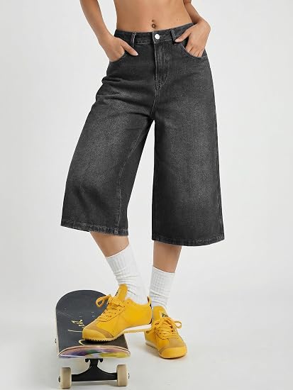 Women Mid Waisted Denim Shorts