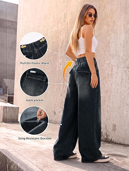 Dark Wash Vintage Baggy Jeans