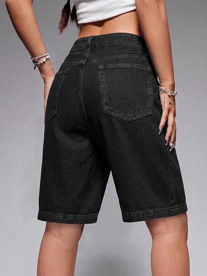 Women High Waisted Denim Jeans Shorts
