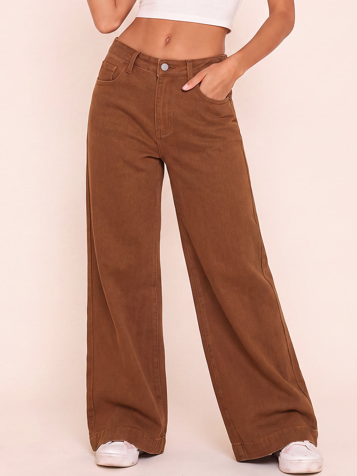 Comfort-Flex Wide Leg Jeans