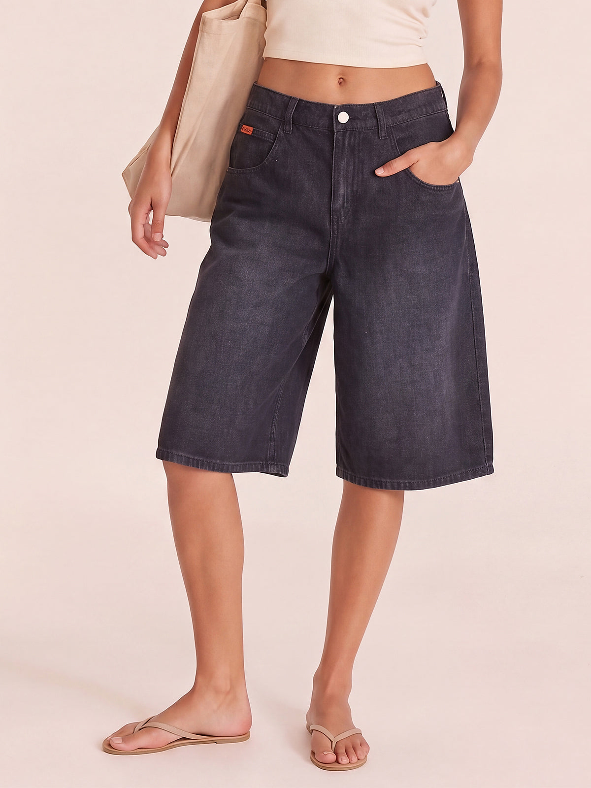 Wide Leg Streetwear Boyfriend Jean with Pockets