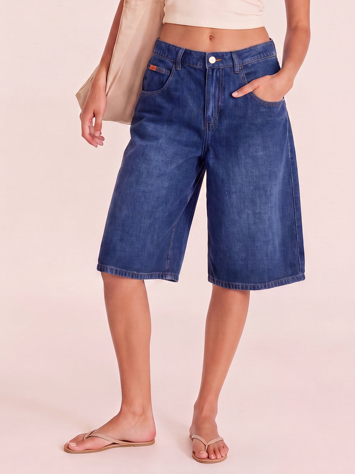 Wide Leg Streetwear Boyfriend Jean with Pockets