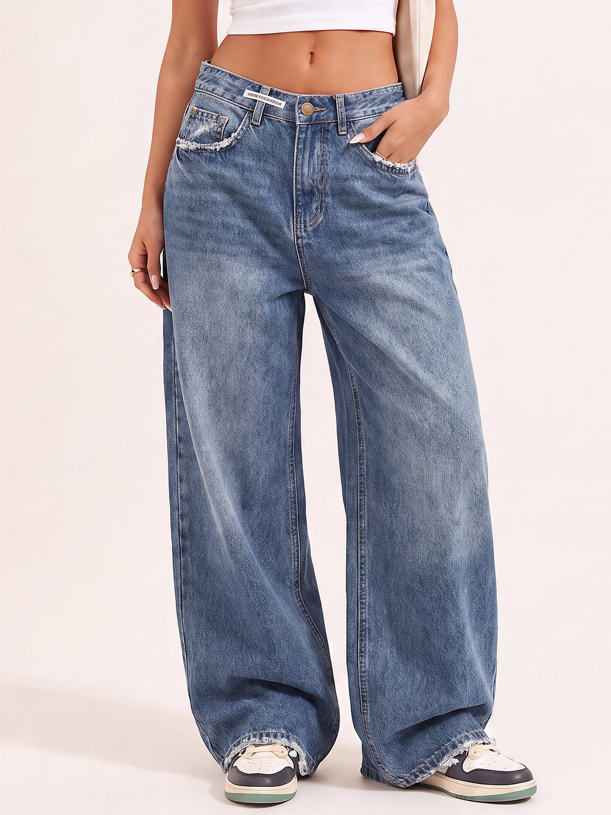 Dark Wash Vintage Baggy Jeans