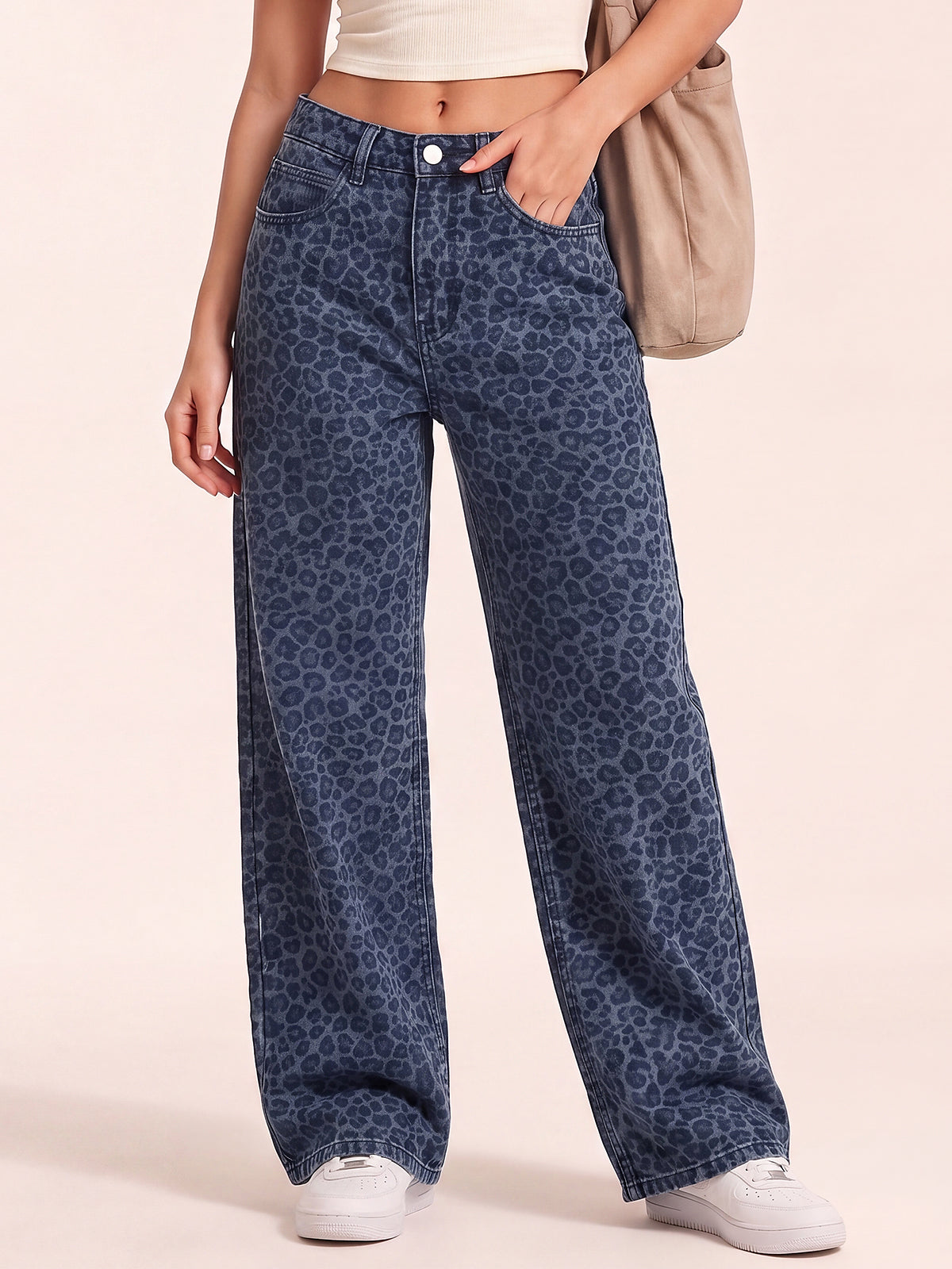 Women Wide Leg Denim Pants