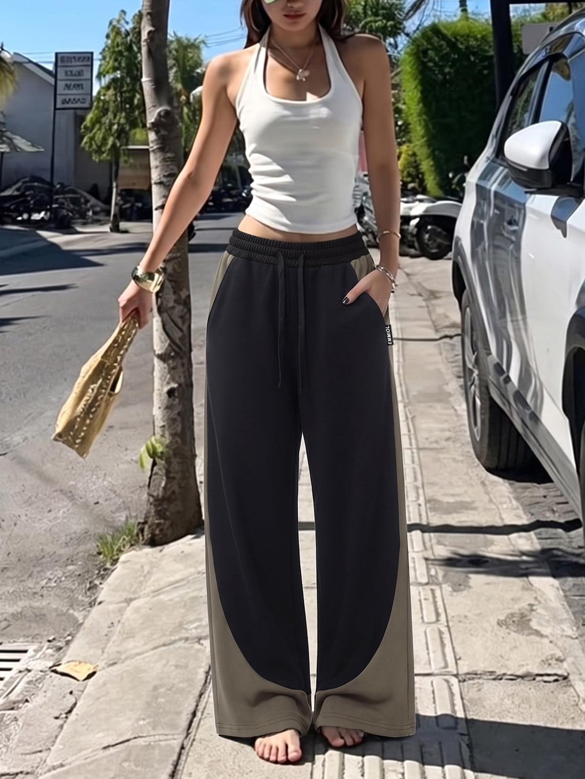 Women's Barrel Baggy High Waisted Sweatpants