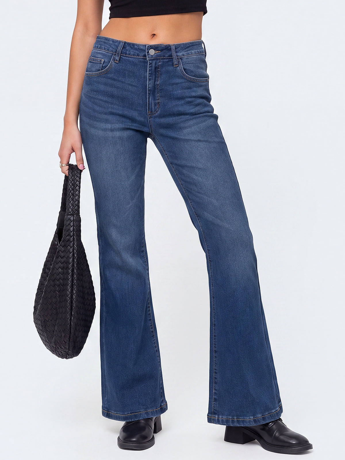 High Waisted Stretch Bootcut Flare Jeans