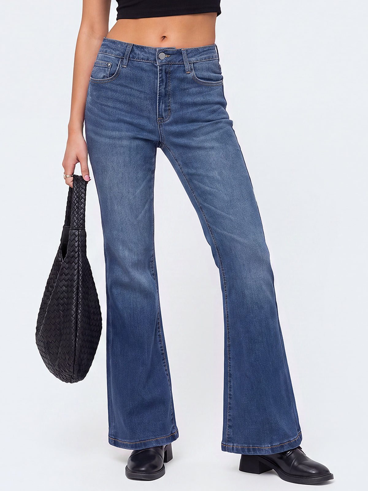 High Waisted Stretch Bootcut Flare Jeans