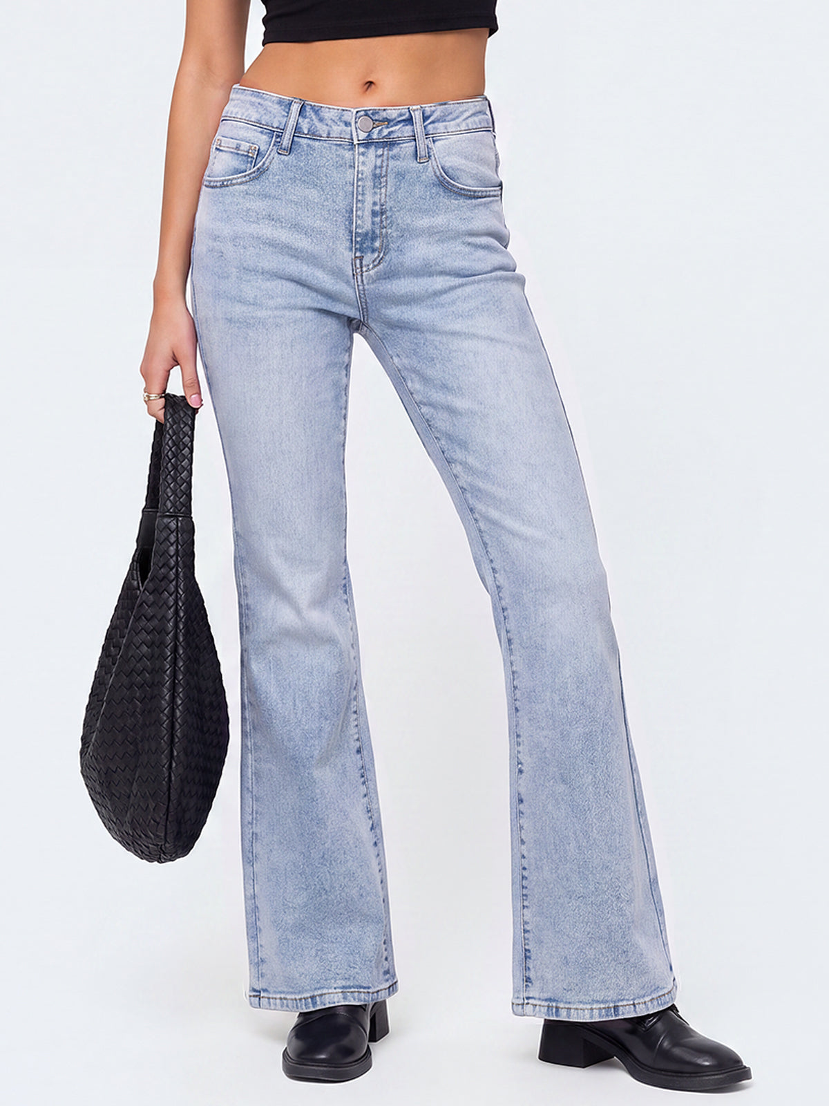 High Waisted Stretch Bootcut Flare Jeans