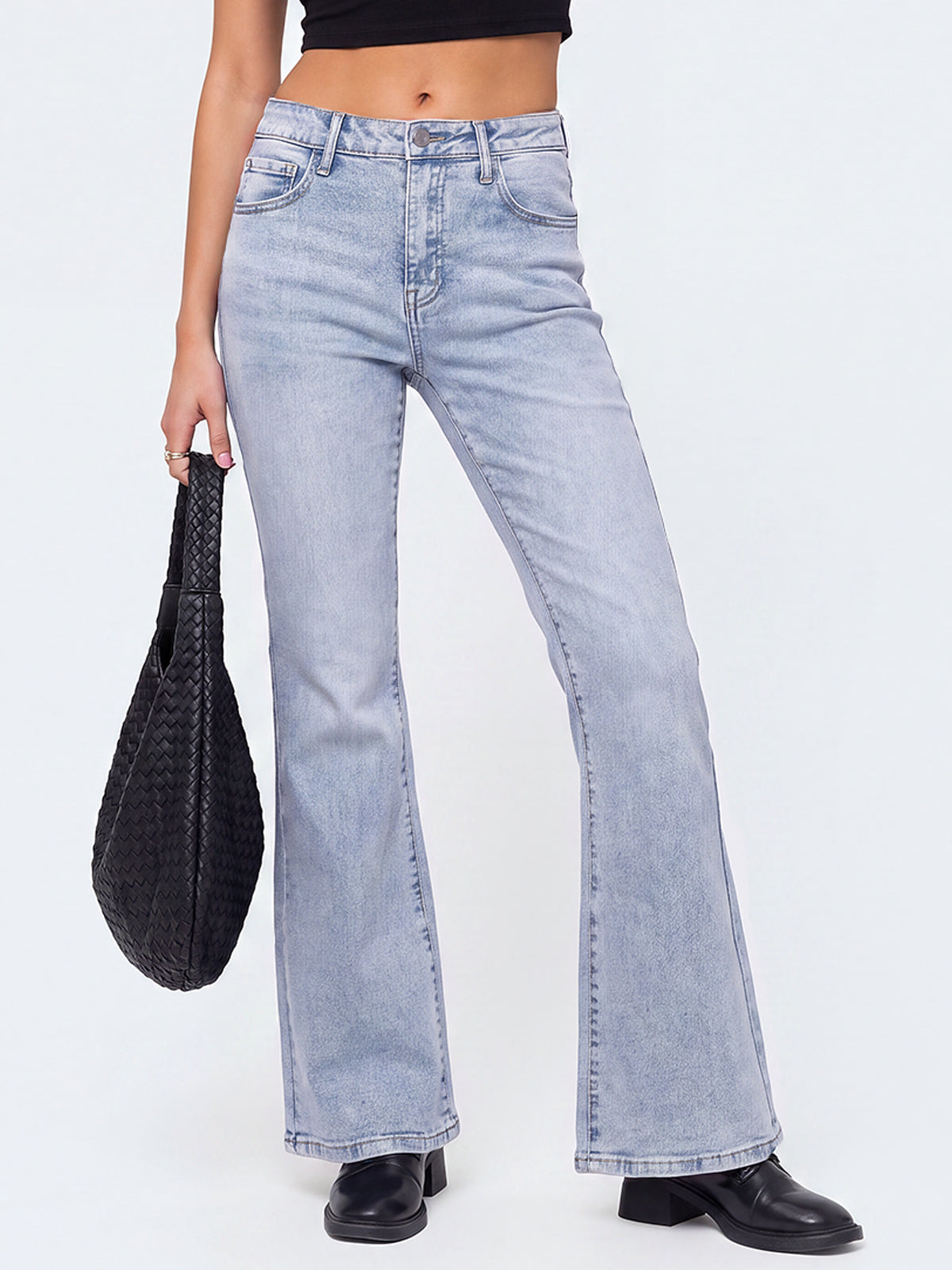 High Waisted Stretch Bootcut Flare Jeans