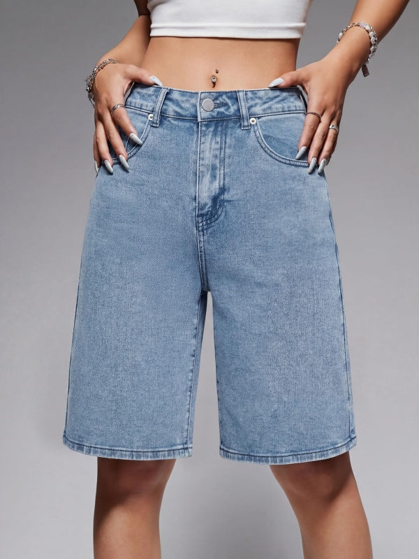 Women High Waisted Denim Shorts