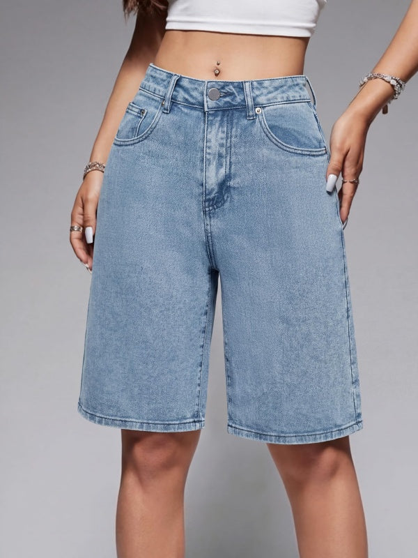 Women High Waisted Denim Shorts